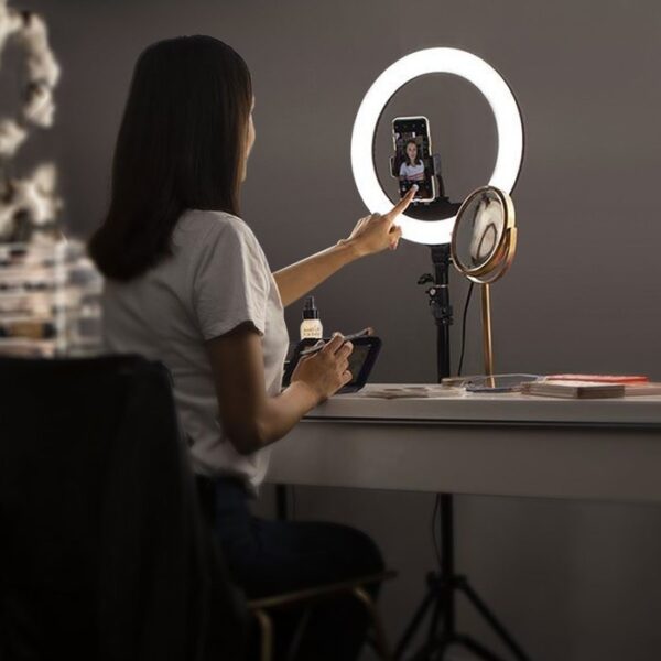 48QG297 Aro de Luz con tripode Glam 5