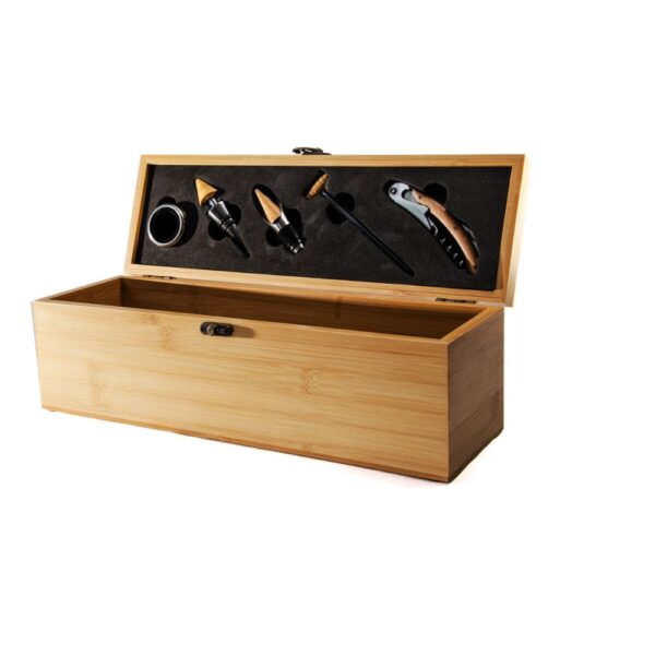 Caja de vino Bamboo para Merchandising y Regalos Empresariales