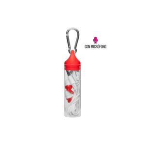 Auriculares en tubo con logo para Merchandising y Regalos Empresariales