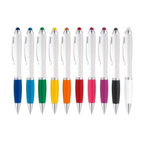 Bolígrafo Ecos White Touch con logo para Merchandising y Regalos Empresariales
