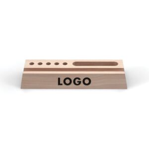 Soporte Woodesk con logo para Merchandising y Regalos Empresariales