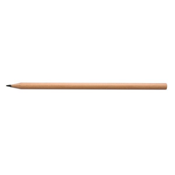 Lapiz Negro de Madera Natural con logo para Merchandising y Regalos Empresariales