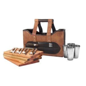 Set asado 4 personas sin parrilla con logo para Merchandising y Regalos Empresariales