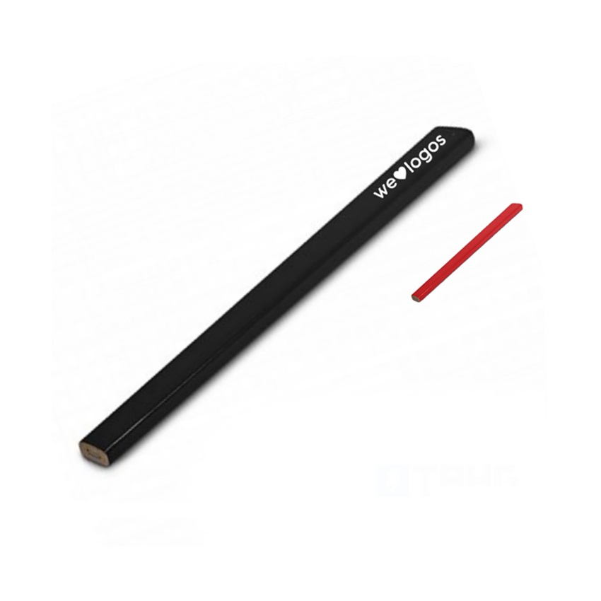 Lápiz carpintero con logo para Merchandising y Regalos Empresariales