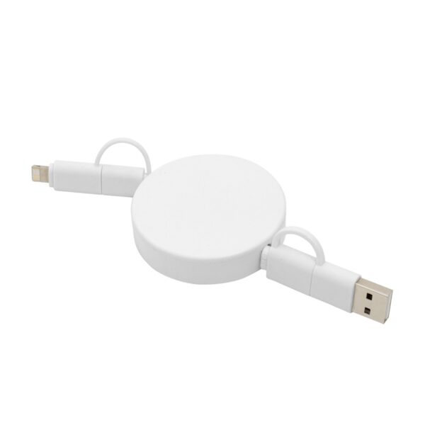 Cable Retráctil de Carga Faster con logo para Merchandising y Regalos Empresariales