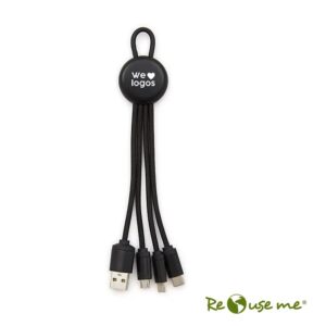 Cable 3 en 1 VERSAL con logo para Merchandising y Regalos Empresariales