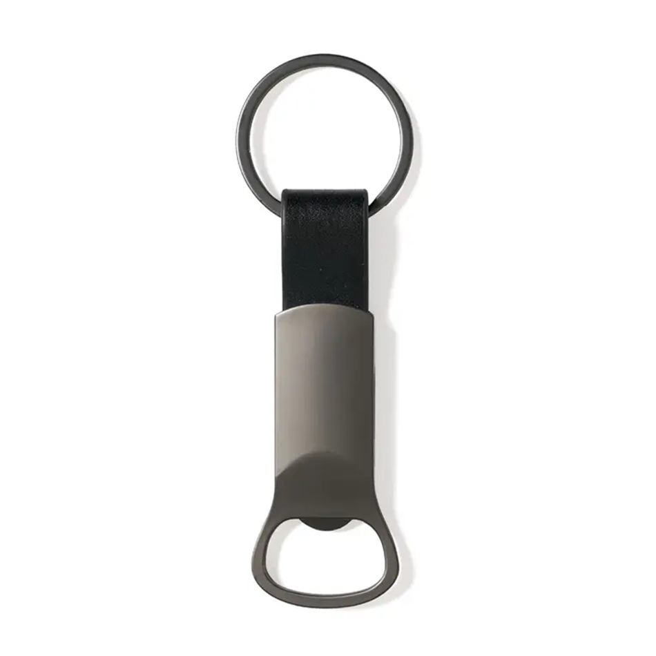 LLavero Destapador Carbono 2- Llavero destapador carbono con logo para Merchandising y Regalos Empresariales