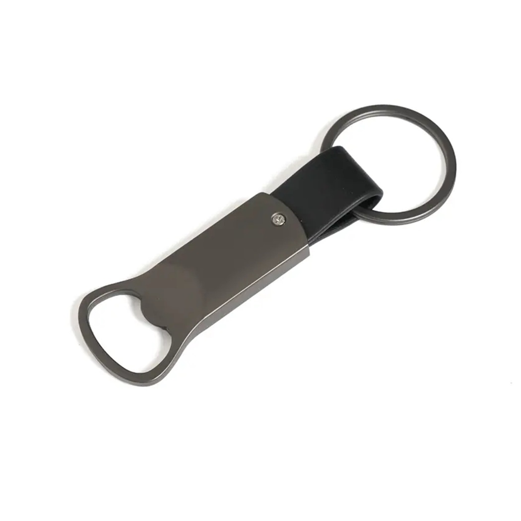 LLavero Destapador Carbono 5- Llavero destapador carbono con logo para Merchandising y Regalos Empresariales