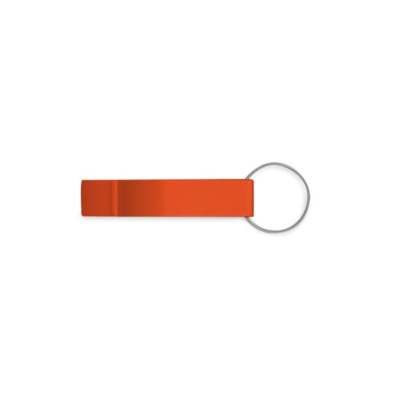 Llavero-Destapador-naranja Llavero destapador con logo para Merchandising y Regalos Empresariales