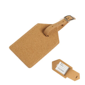 Travel Tag Cork con logo para Merchandising y Regalos Empresariales