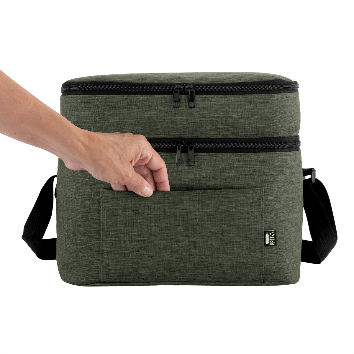 Cooler Costera verde 3 Cooler Costera con logo para Merchandising y Regalos Empresariales