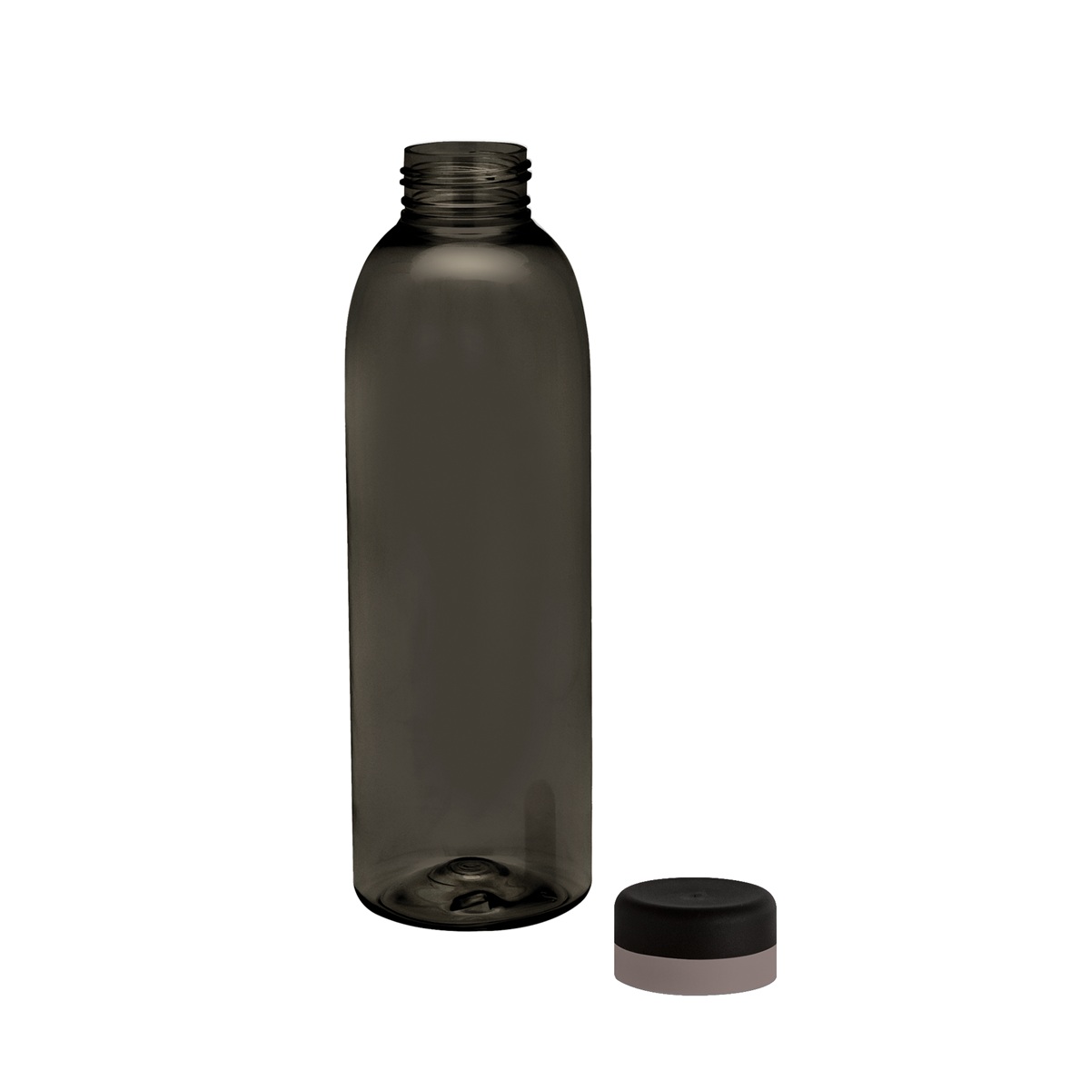 T680K+T720K 3- Botella Baladina Full Black con logo para Merchandising y Regalos Empresariales