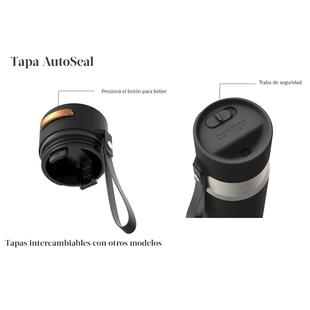 Contigo Vaso Térmico Autoseal 532 ml 6- Contigo Vaso Térmico Autoseal 532 ml con logo para Merchandising y Regalos Empresariales