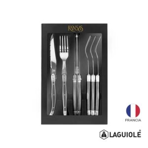 Set de 8 Cubiertos Laguiole con logo para Merchandising y Regalos Empresariales