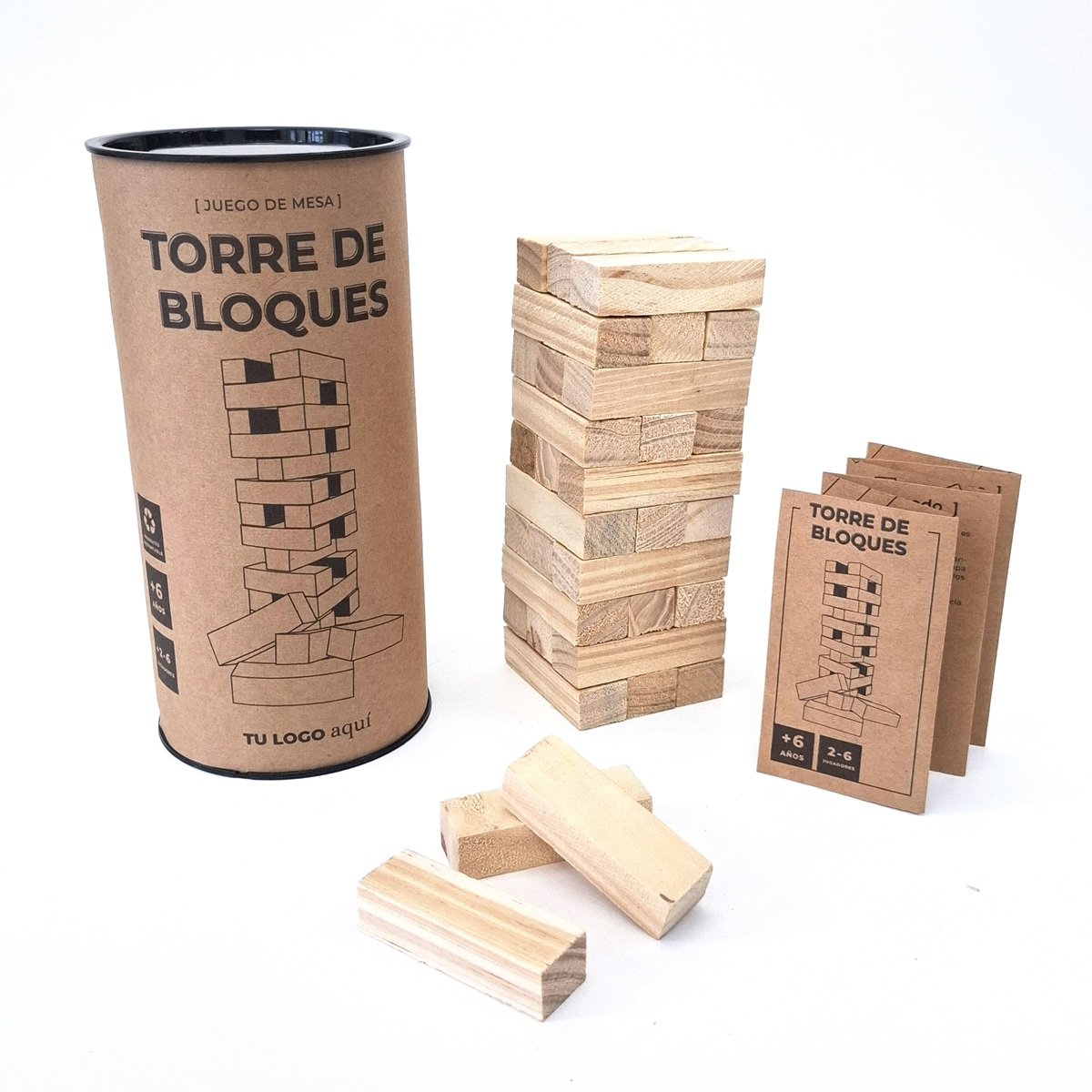 Jenga con logo para Merchandising y Regalos Empresariales
