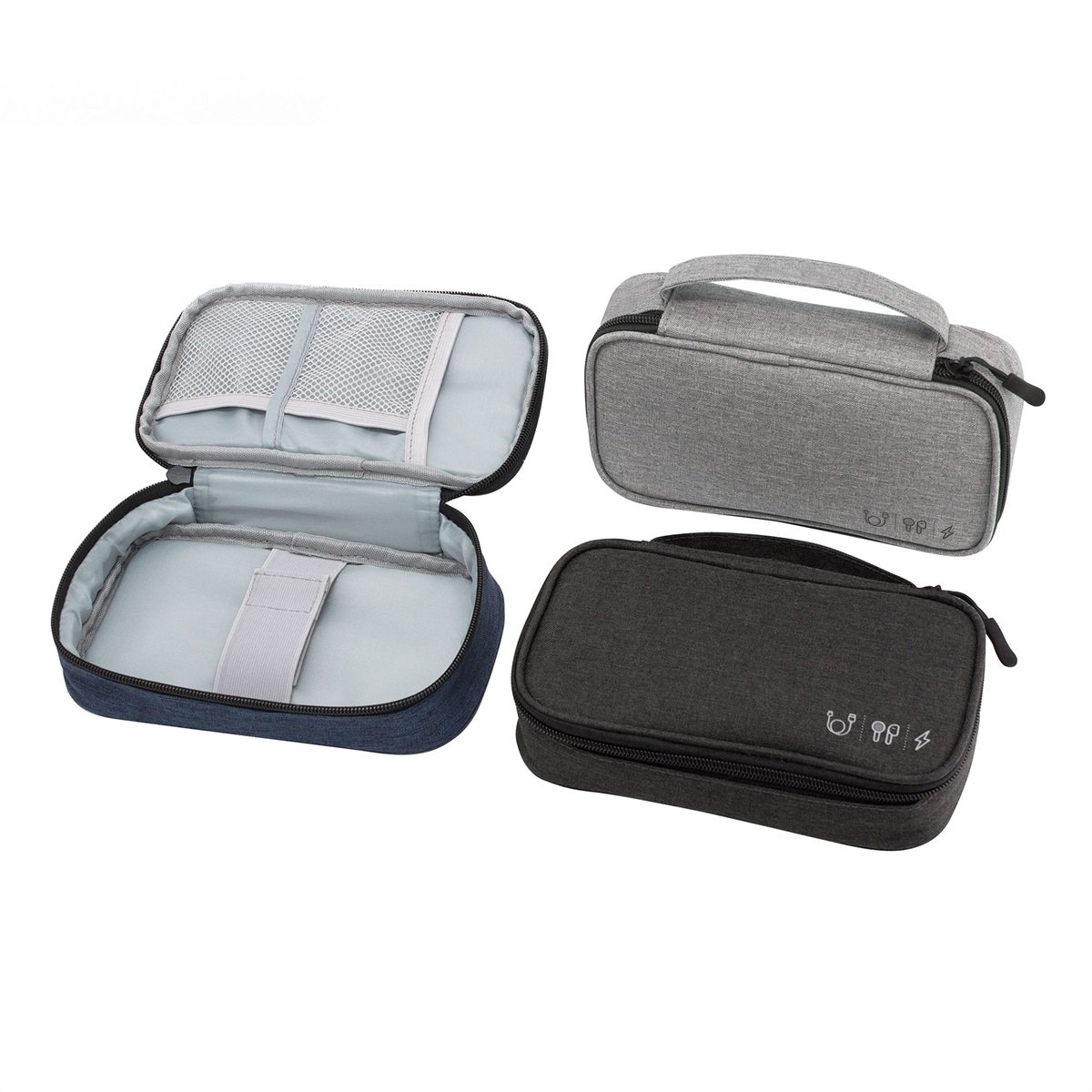 EC765 2- Organizador de cables Denver con logo para Merchandising y Regalos Empresariales