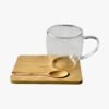 Taza de vidrio con logo para Merchandising y Regalos Empresariales