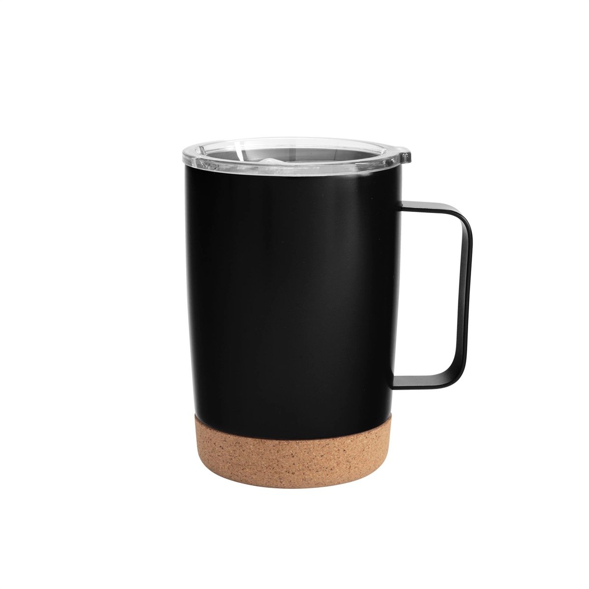 T762_negro_1 Mug Kork con logo para Merchandising y Regalos Empresariales