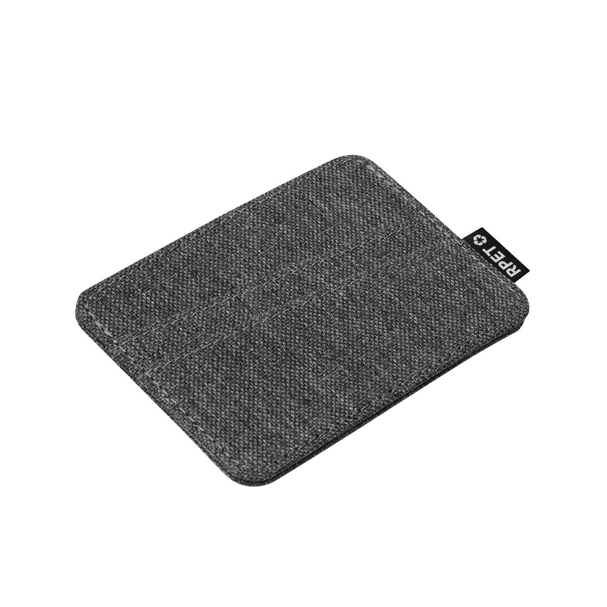 T816-gris_3 Tarjetero Blocard con logo para Merchandising y Regalos Empresariales